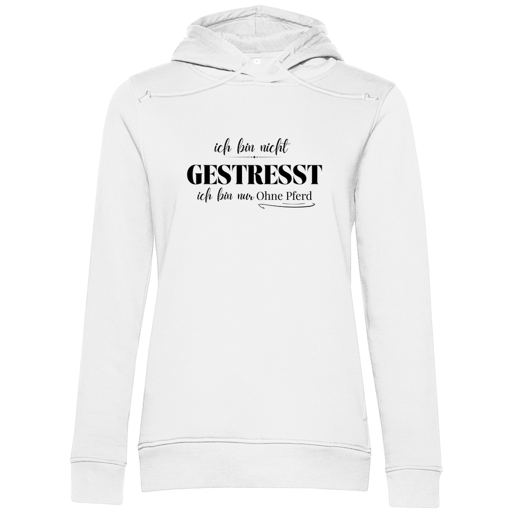 Ohne Pferd - Bio-Hoodie für Damen