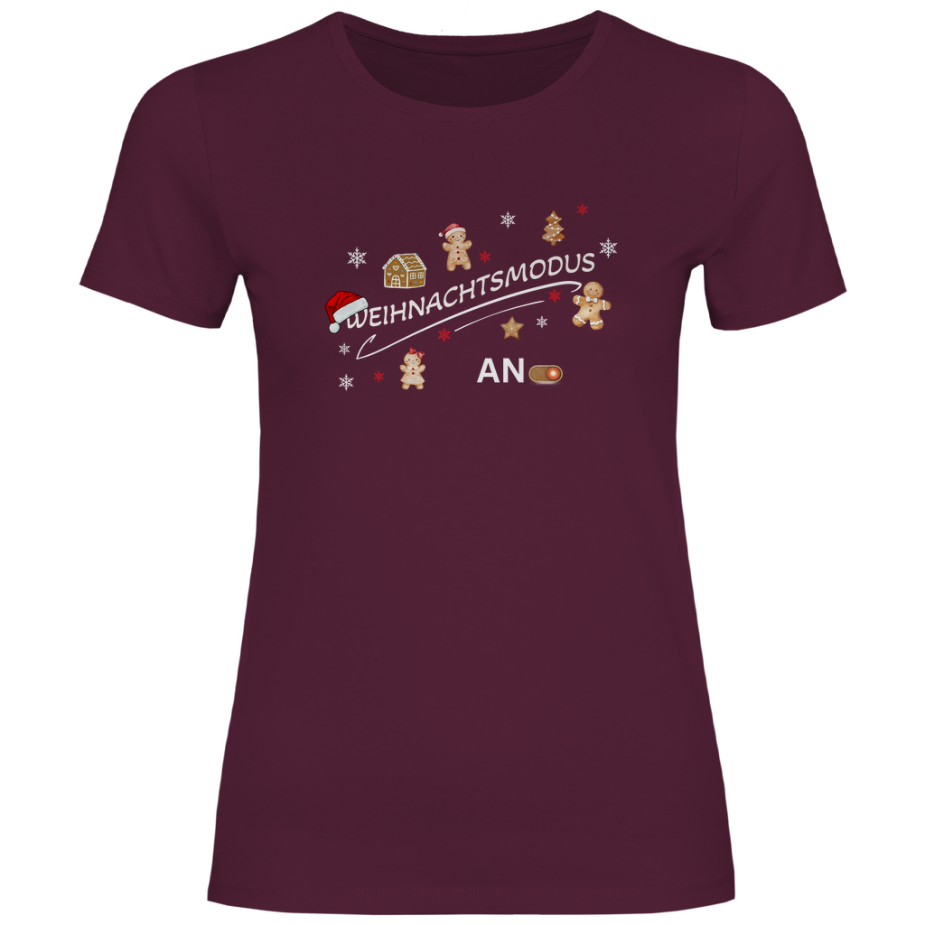 Weihnachtsmodus - T-Shirt für Damen