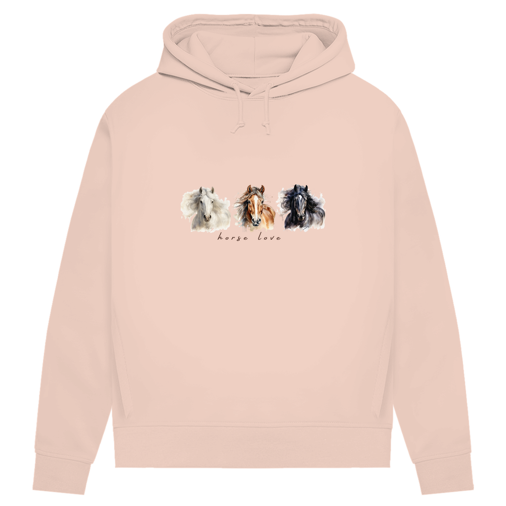 Horse Love - Bio-Hoodie für Damen