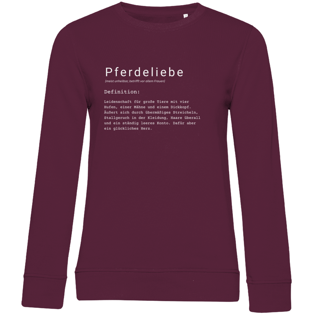 Pferdeliebe - Bio-Sweatshirt für Damen