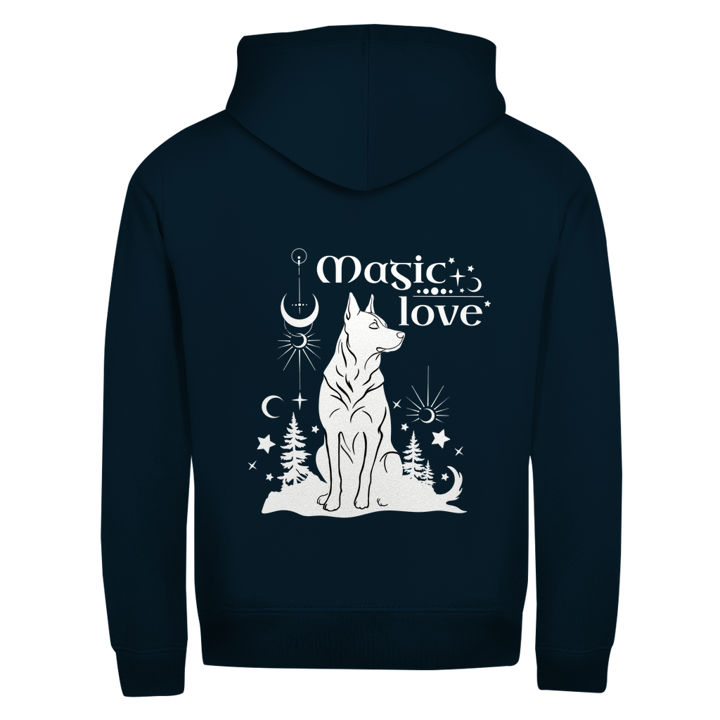 Magic - Zipper-Hoodie Unisex | Rückendruck