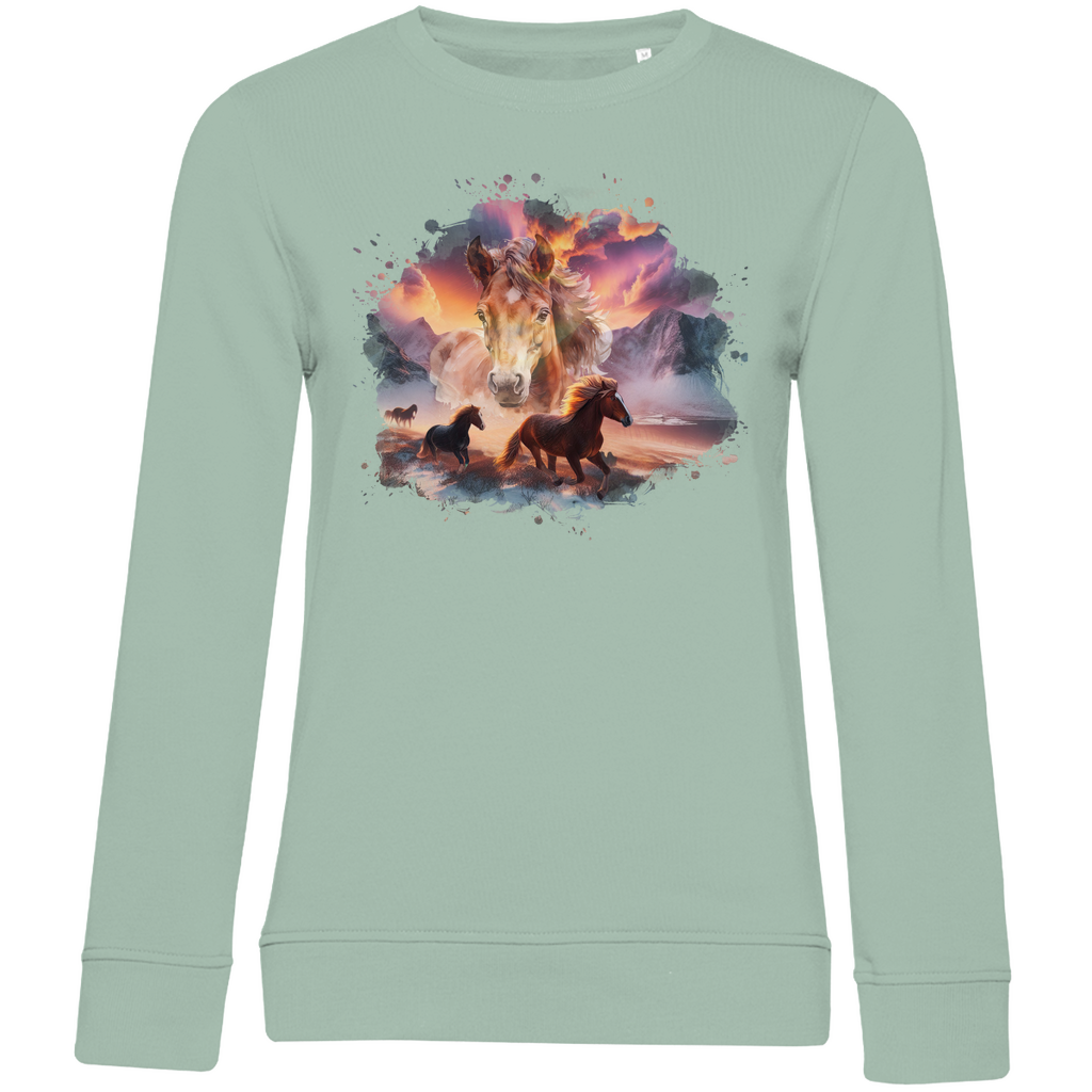 Magie der Pferde - Bio-Sweatshirt für Damen
