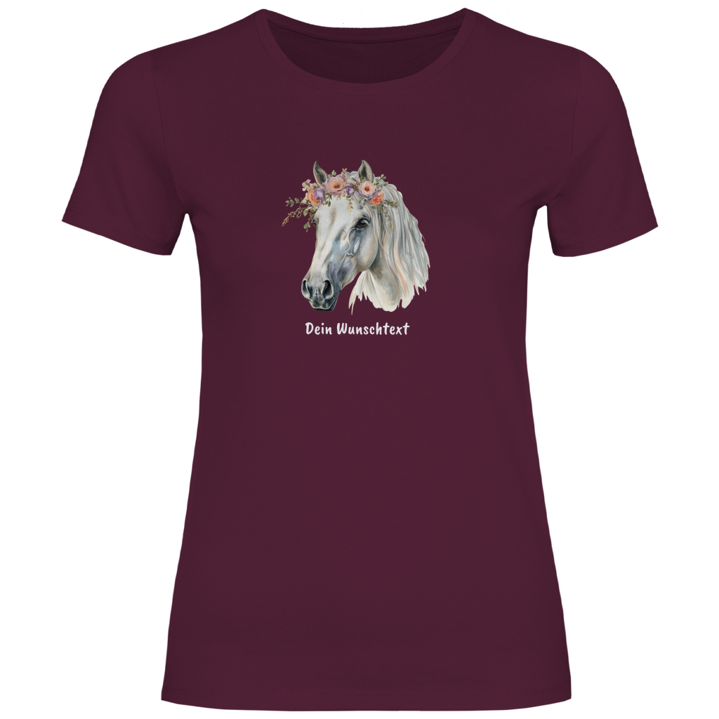 Pferdestolz - T-Shirt für Damen- Dein Wunschtext