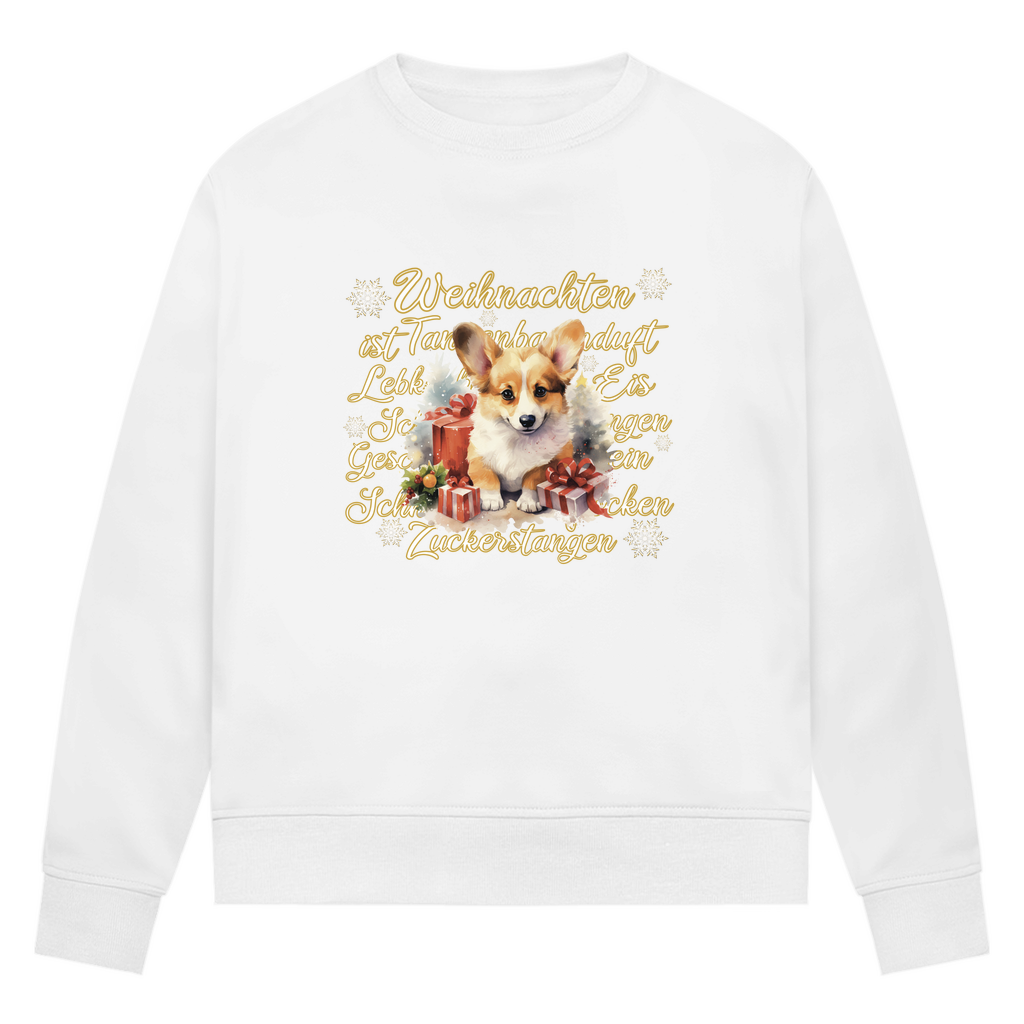 Weihnachten ist... Corgi - Bio-Sweatshirt für Damen