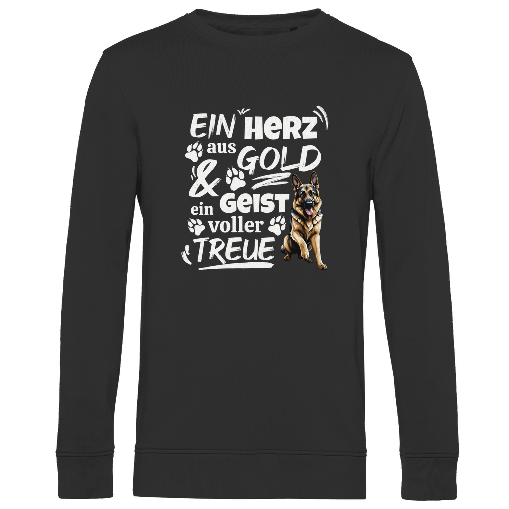 Herz aus Gold - Bio-Sweatshirt für Herren