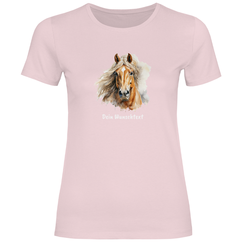 Pferdezeit - T-Shirt für Damen- Dein Wunschtext