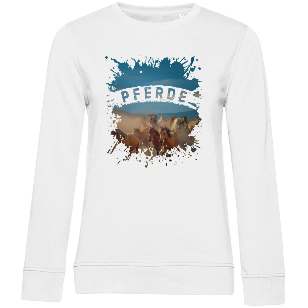 Pferdeliebe - Bio-Sweatshirt für Damen