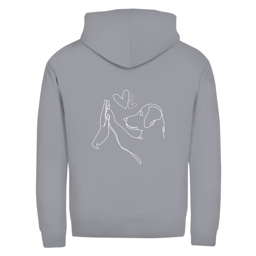 Wahre Liebe - Zipper-Hoodie Unisex | Rückendruck