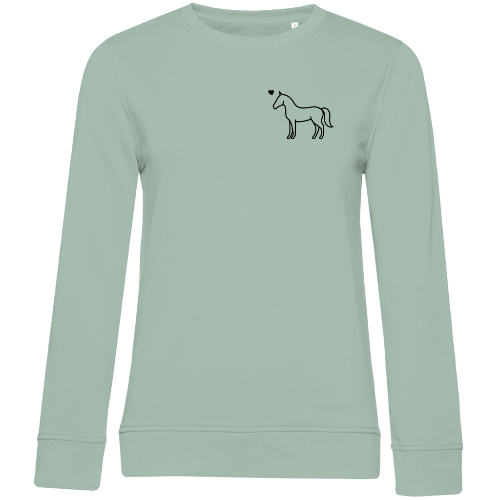 Eleganz mit Herz - Bio-Sweatshirt für Damen