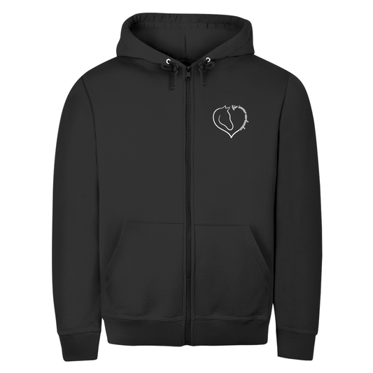 Verbunden - Zipper-Hoodie Unisex |Brustmotiv