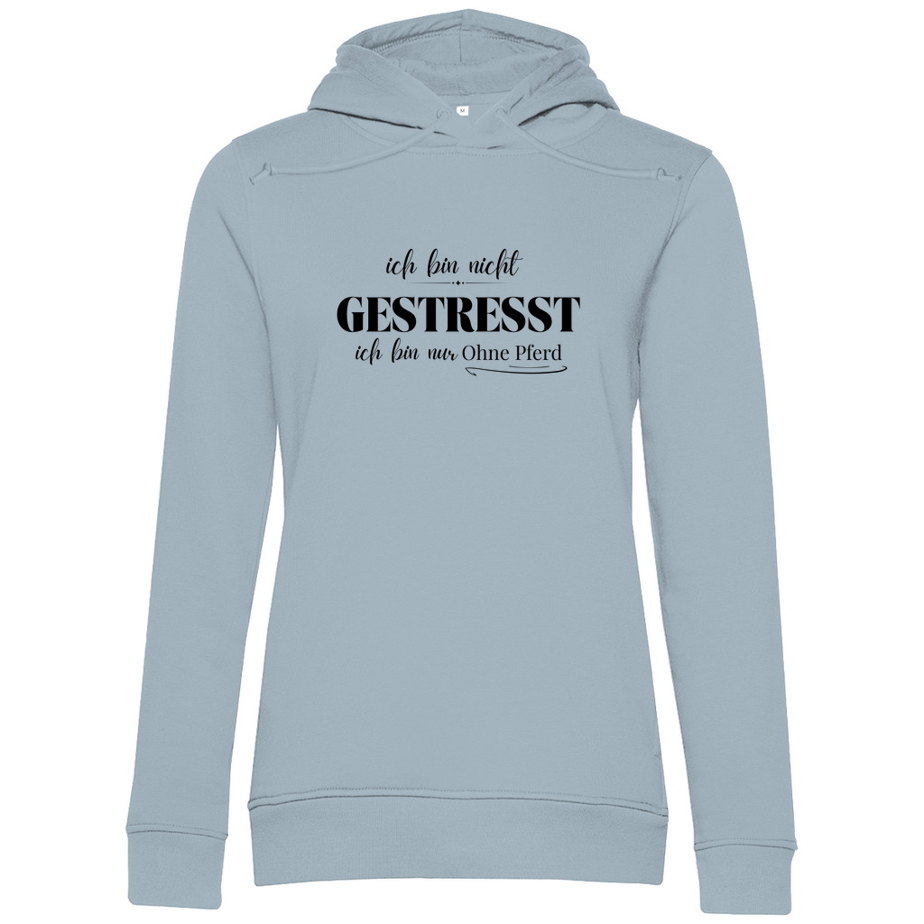 Ohne Pferd - Bio-Hoodie für Damen