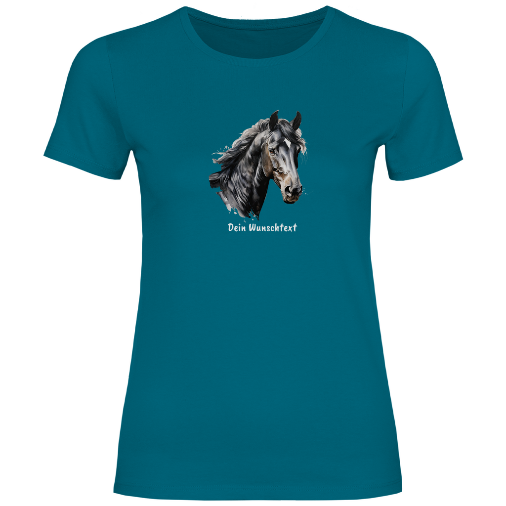 Seelenpferd - T-Shirt für Damen- Dein Wunschtext