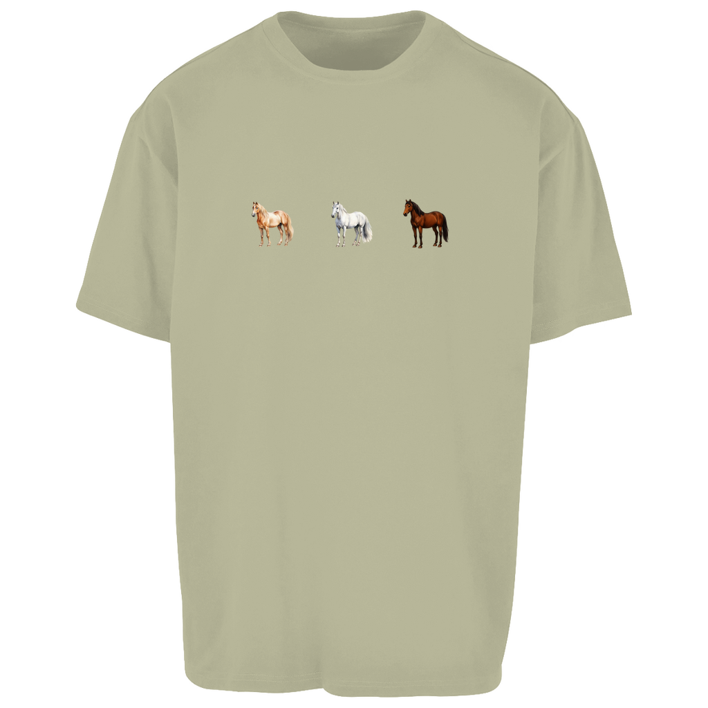 Pferde Trio - Oversize T-Shirt-Unisex
