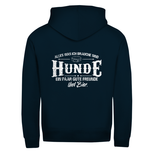 Bester Freund- Zipper-Hoodie Unisex | Rückendruck
