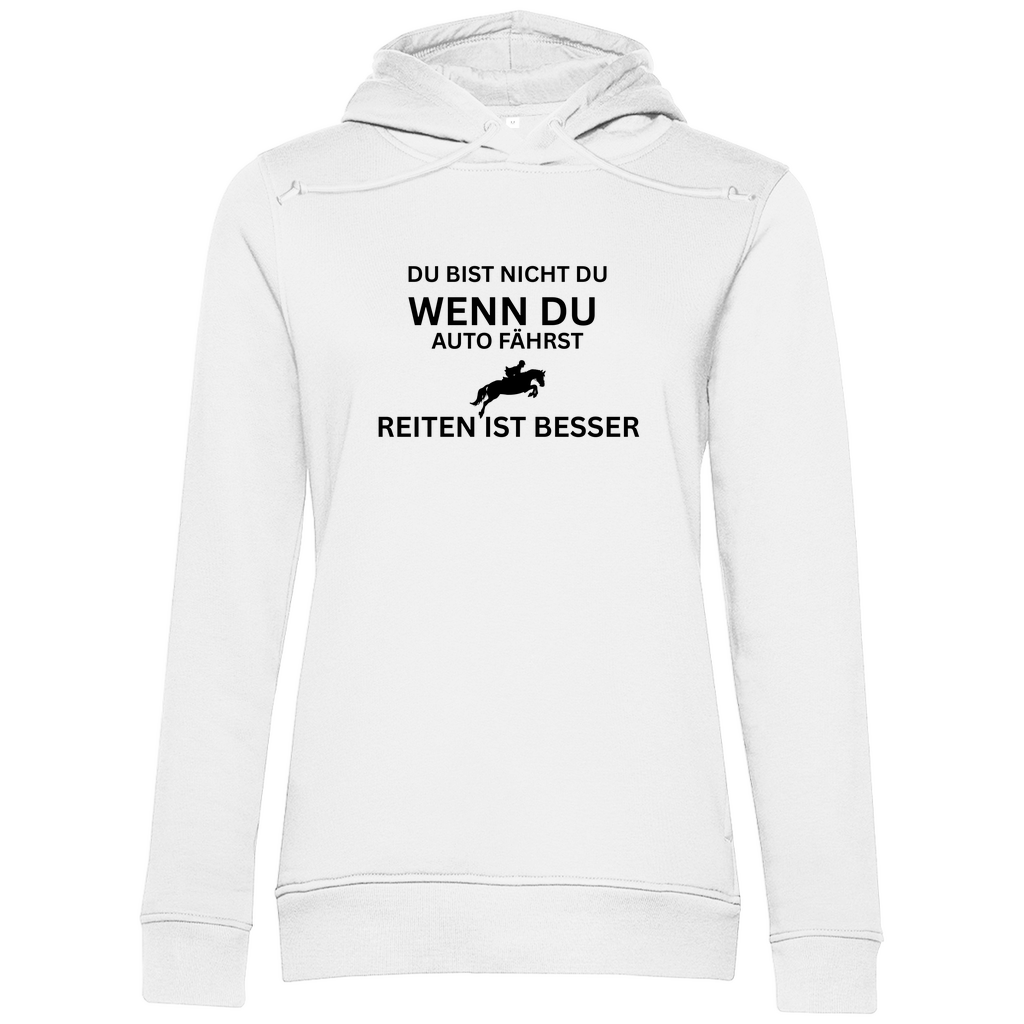 Reiten ist besser - Bio-Hoodie für Damen