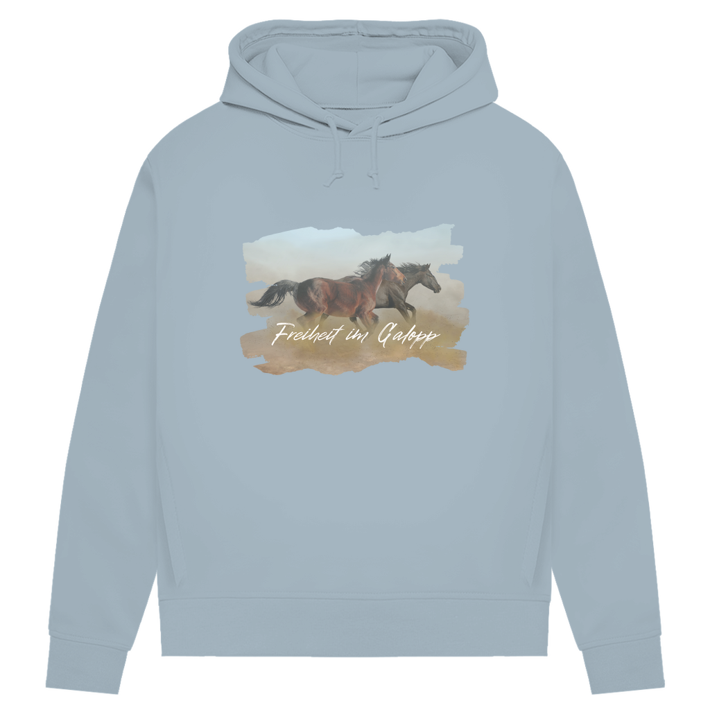 Freiheit im Galopp - Bio-Hoodie für Damen