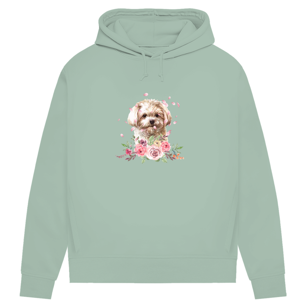 Flower Malteser - Bio-Hoodie für Damen