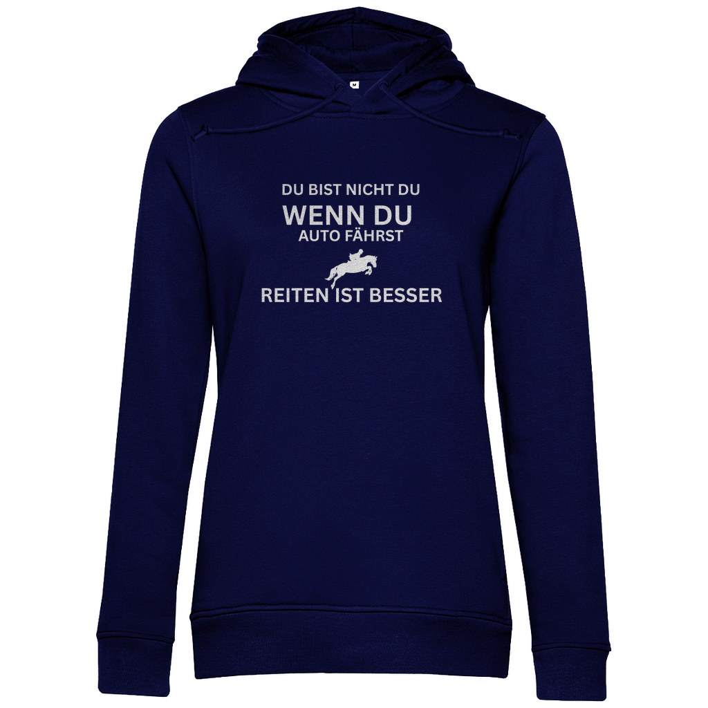 Reiten ist besser - Bio-Hoodie für Damen