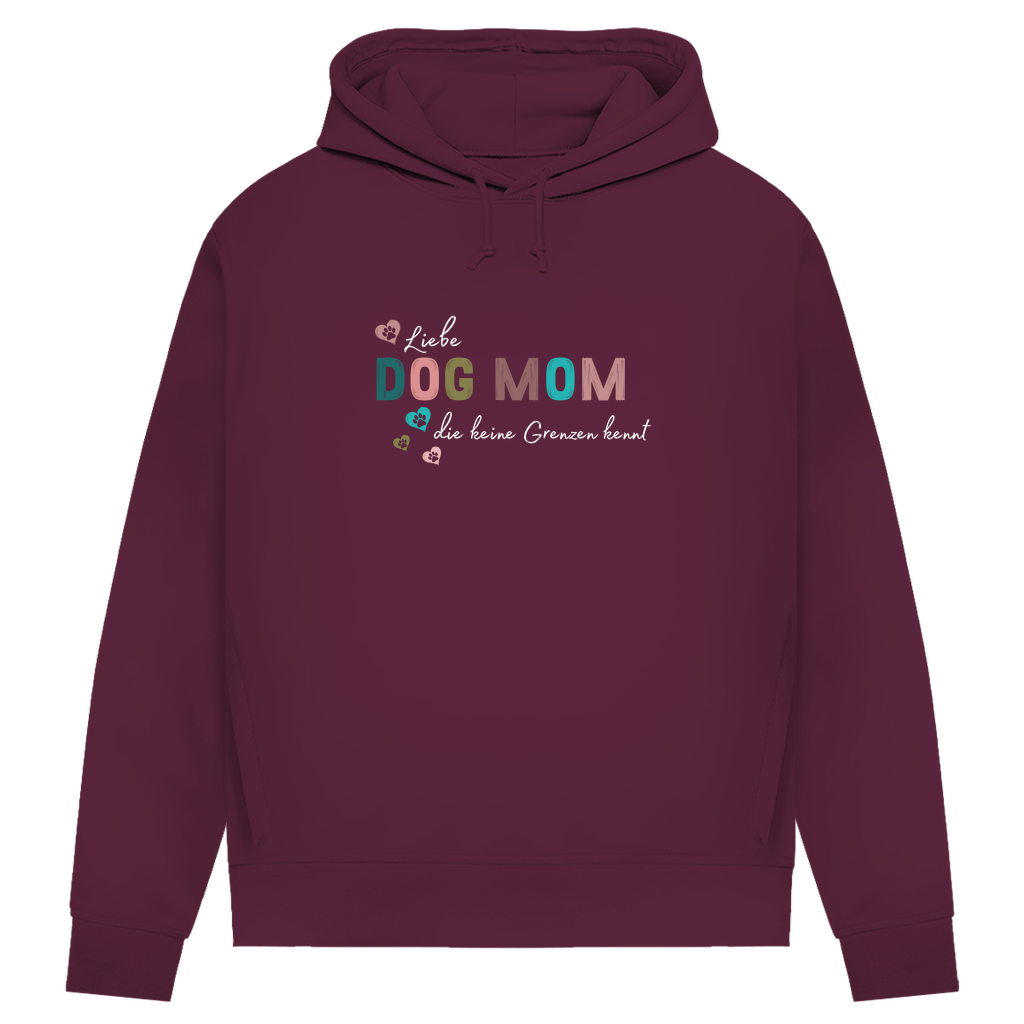 Liebe ohne Grenzen - Bio Hoodie Dog Mom