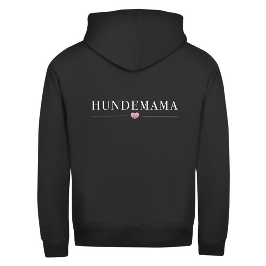 Hundemama - Zipper-Hoodie Unisex | Rückendruck