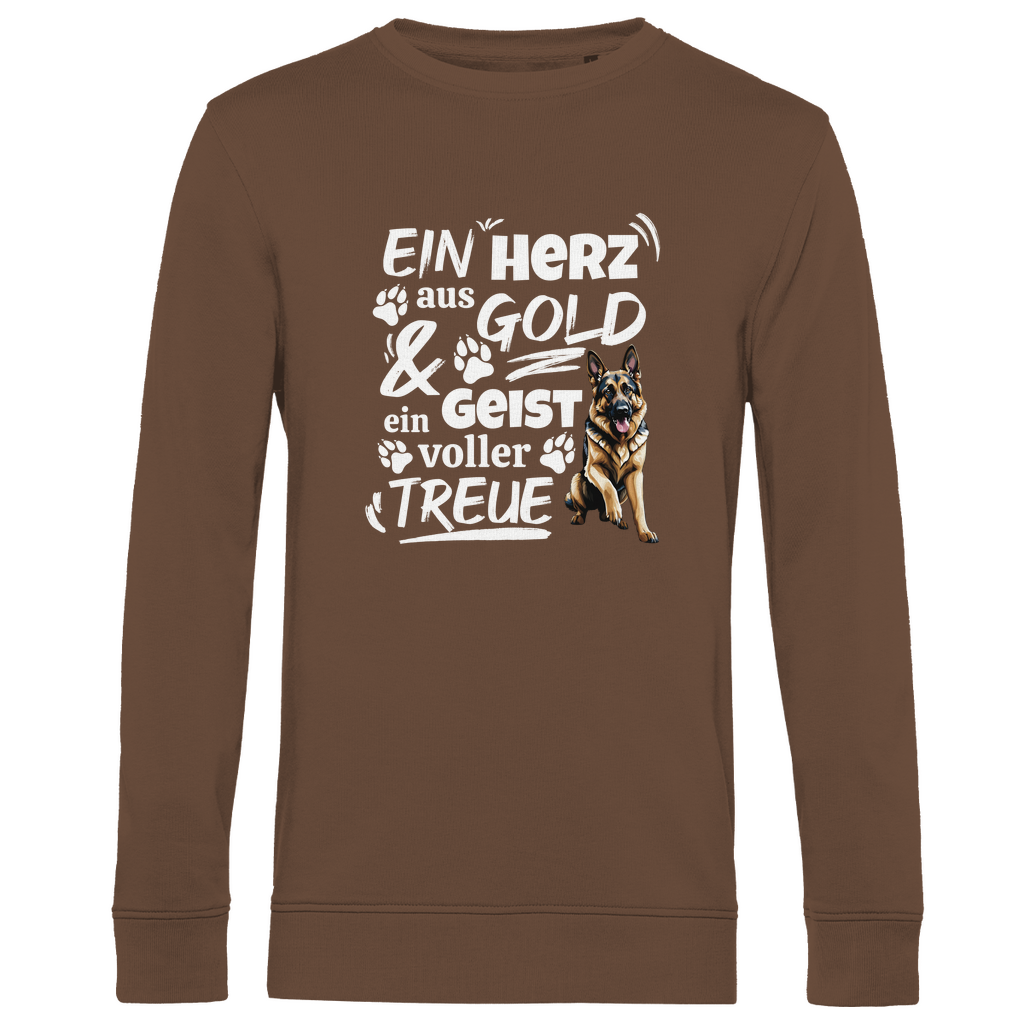 Herz aus Gold - Bio-Sweatshirt für Herren