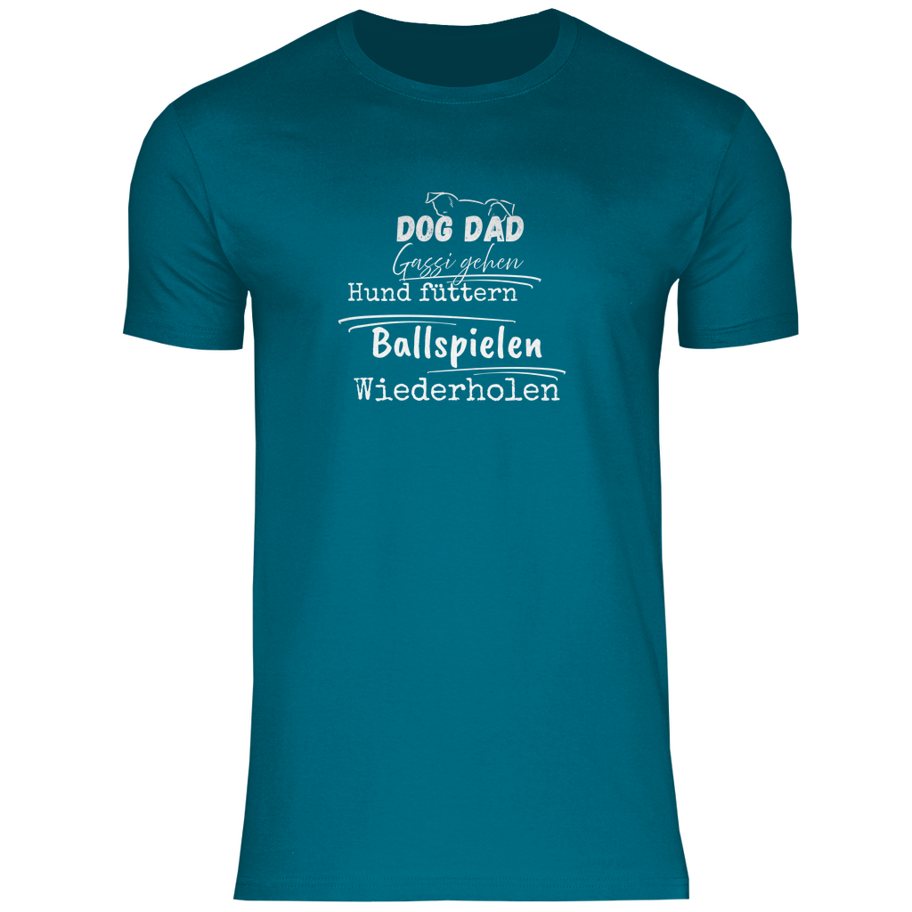Dog Dad Alltag - T-Shirt für Herren- Dein Wunschtext