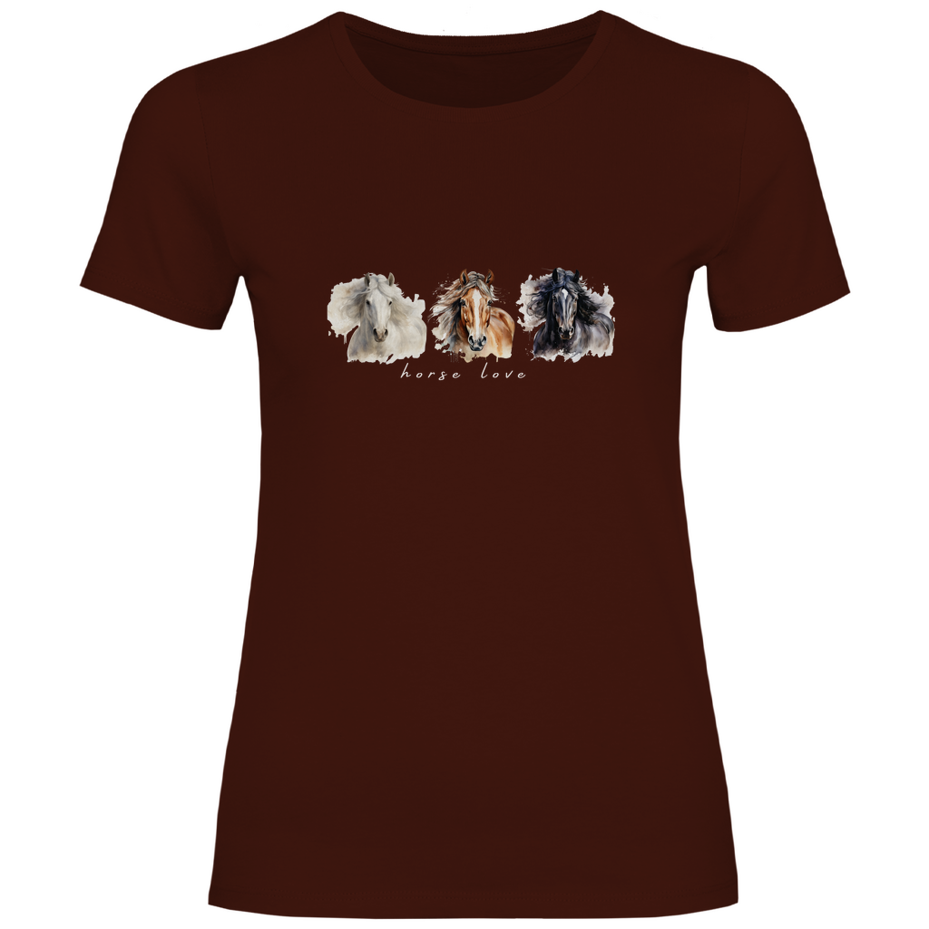 Horse Love - T-Shirt für Damen