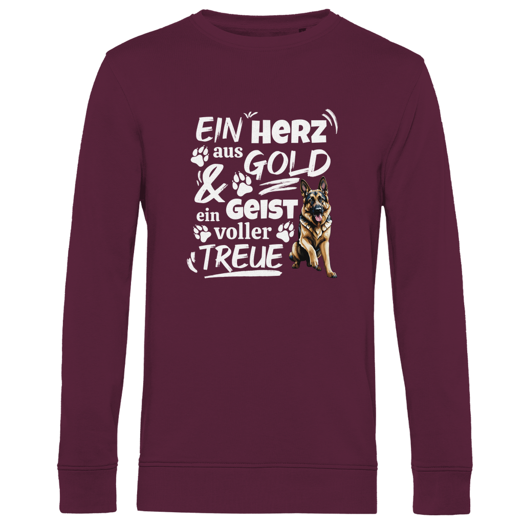 Herz aus Gold - Bio-Sweatshirt für Herren