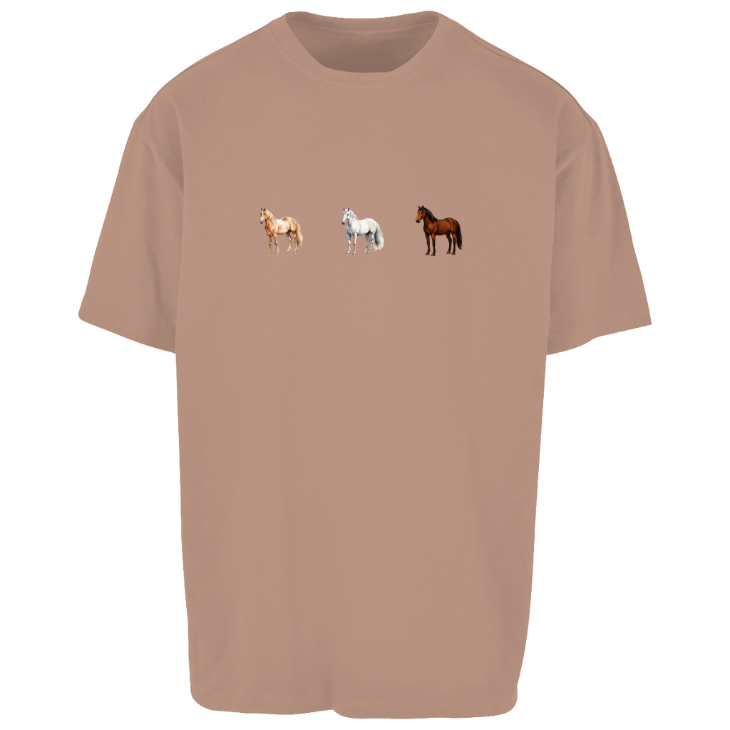 Pferde Trio - Oversize T-Shirt-Unisex