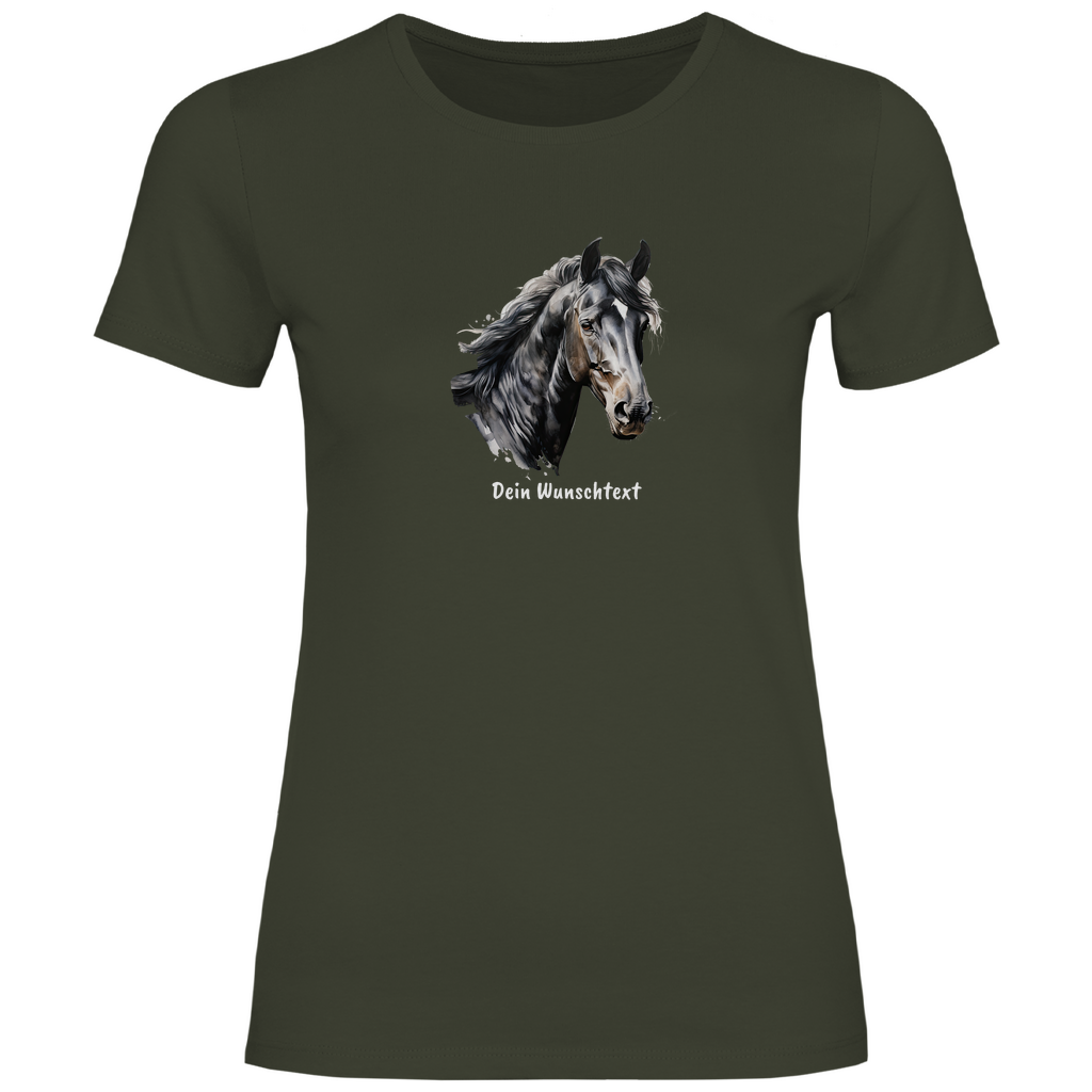 Seelenpferd - T-Shirt für Damen- Dein Wunschtext
