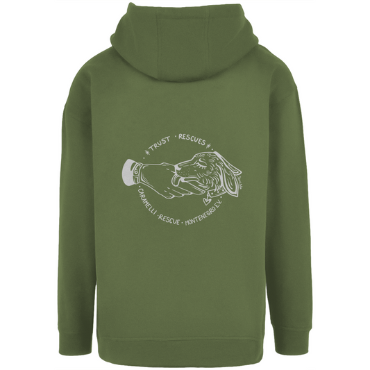 Trust Rescues - Unisex Oversize Hoodie | Caramelli | Beidseitig |Winter Kollektion