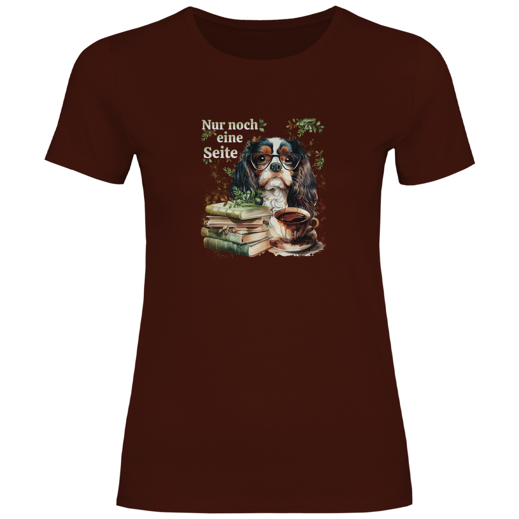 Bücherwurm - T-Shirt für Damen
