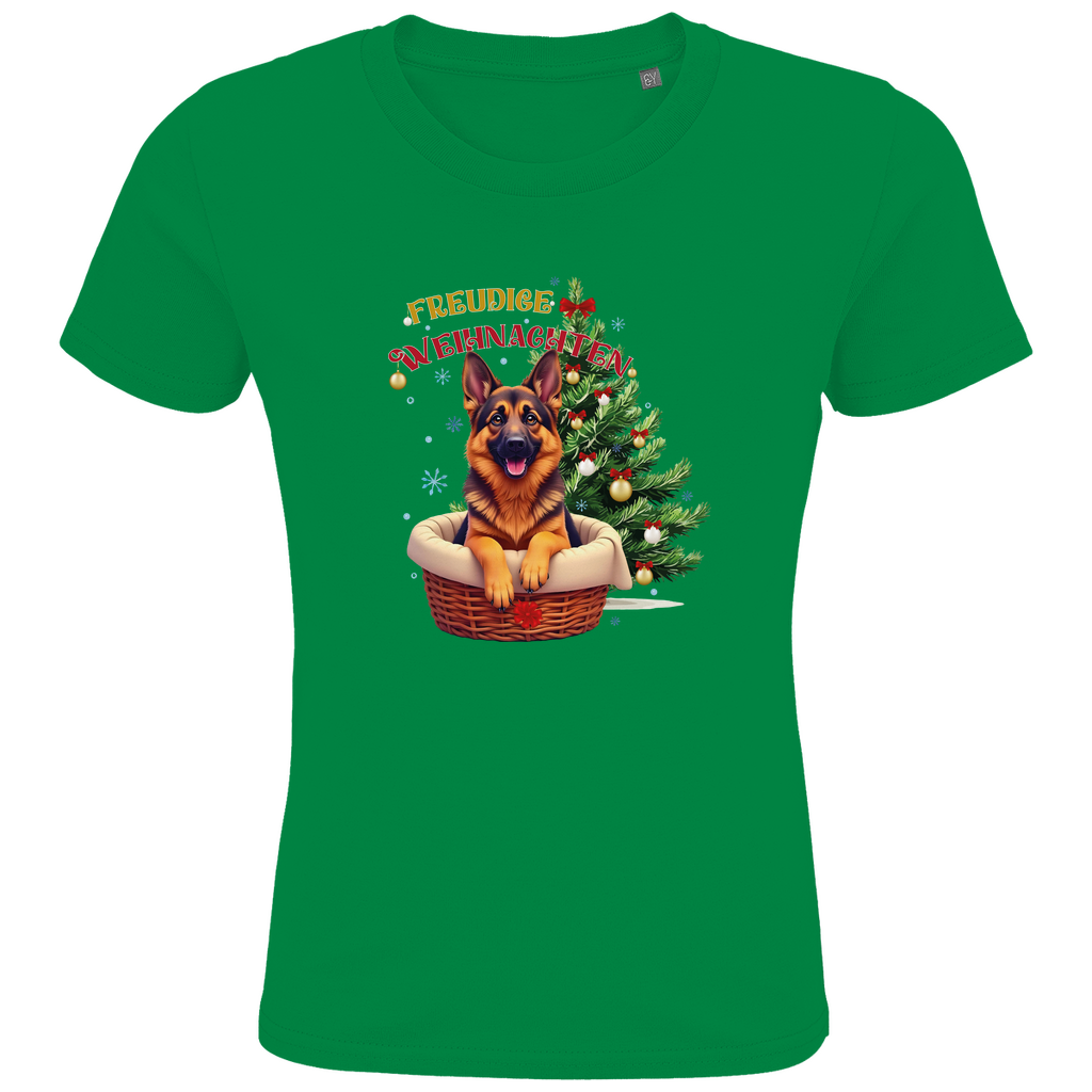 Freudige Weihnachten - Bio T-Shirt für Kinder