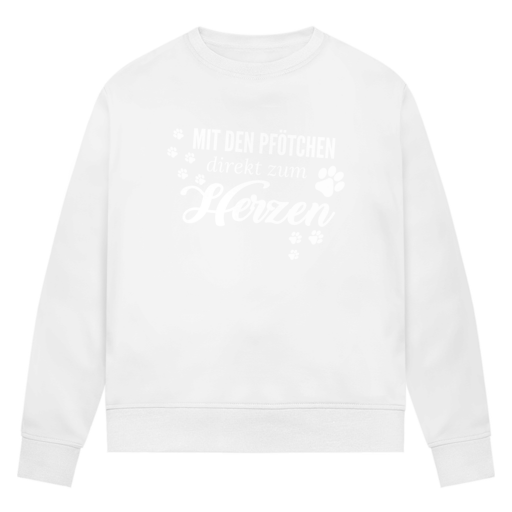 Direkt zum Herzen - Bio-Sweatshirt für Damen