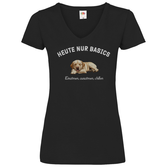 Basic - V-Shirt für Damen