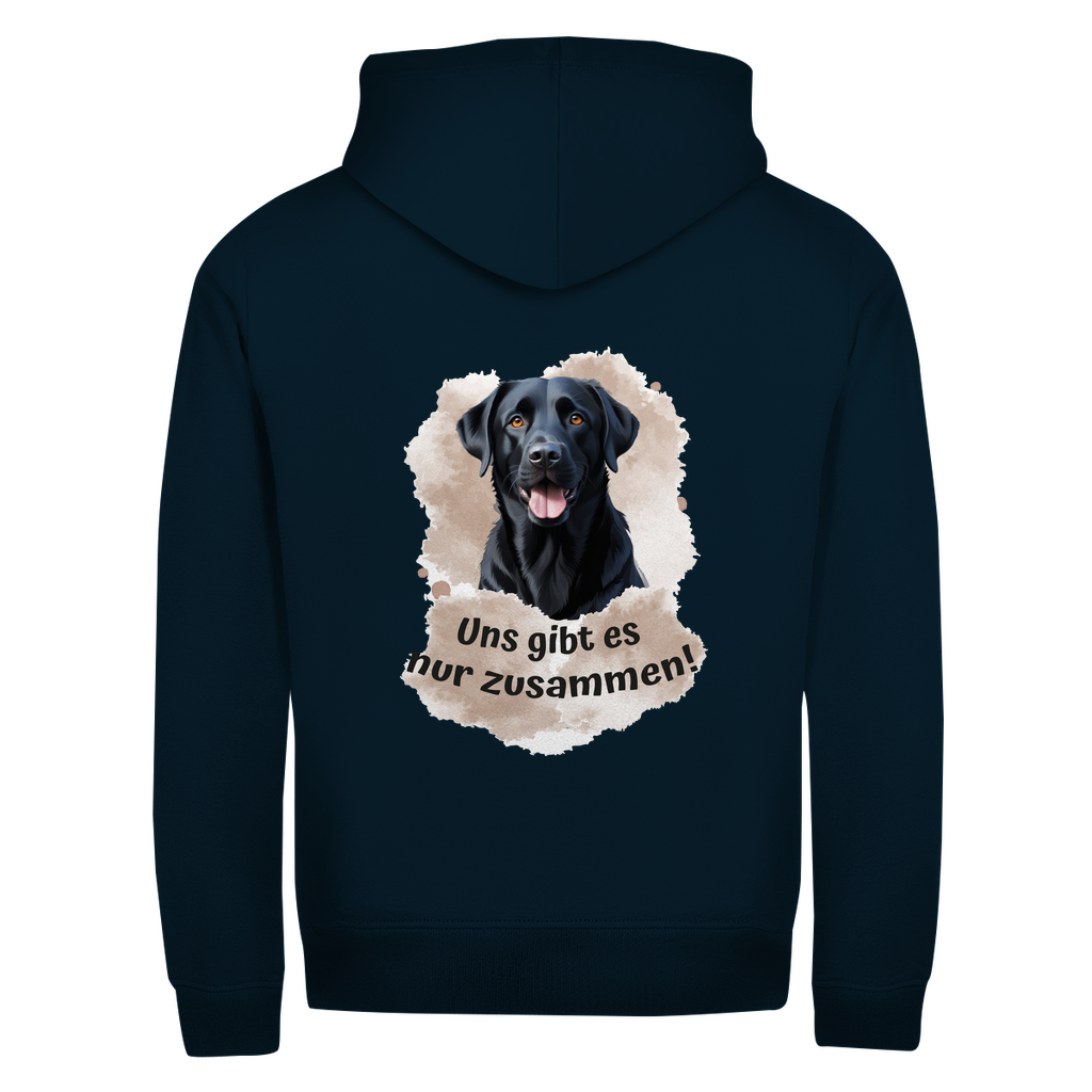 Uns gibt es nur zusammen- Zipper-Hoodie Unisex