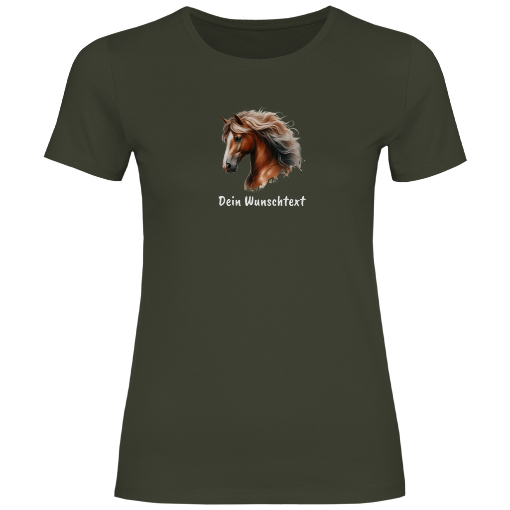 Traumpferd - T-Shirt für Damen- Dein Wunschtext