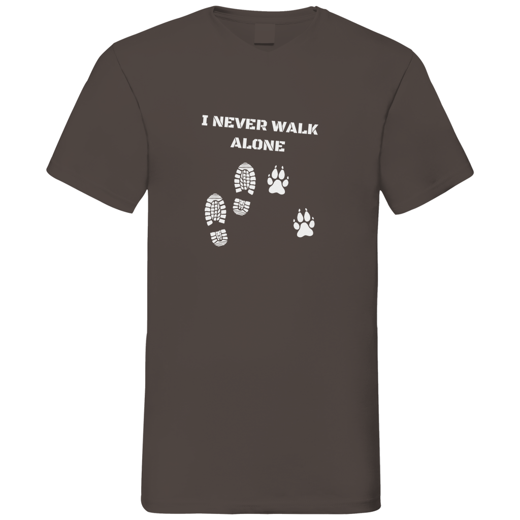 I Never Walk Alone - V-Shirt für Herren