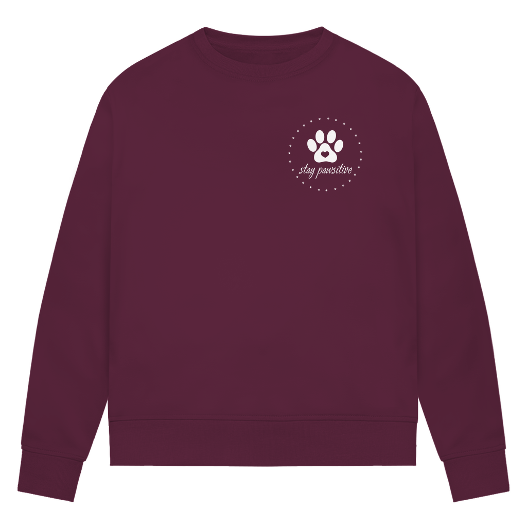 Stay Pawsitive - Bio-Sweatshirt für Damen