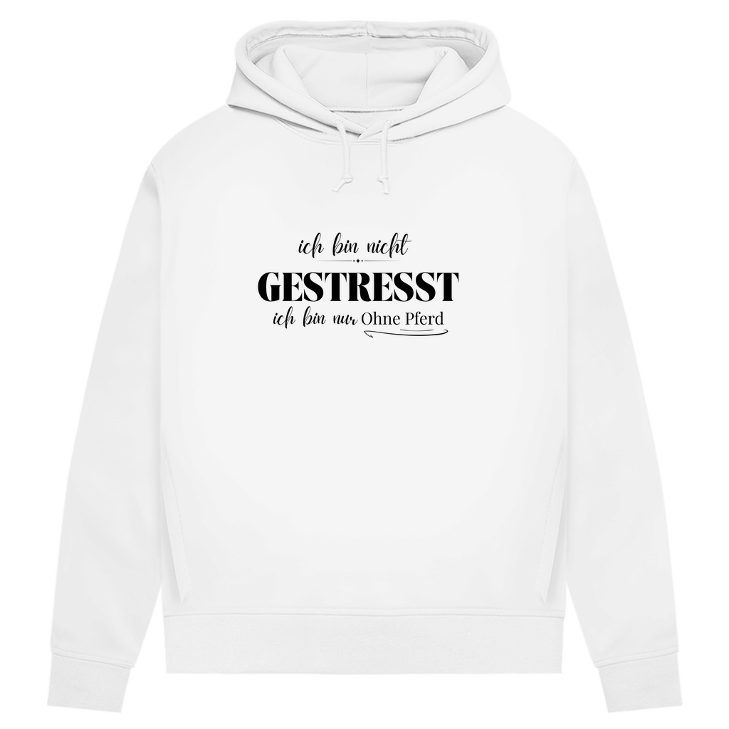 Ohne Pferd - Bio-Hoodie für Damen