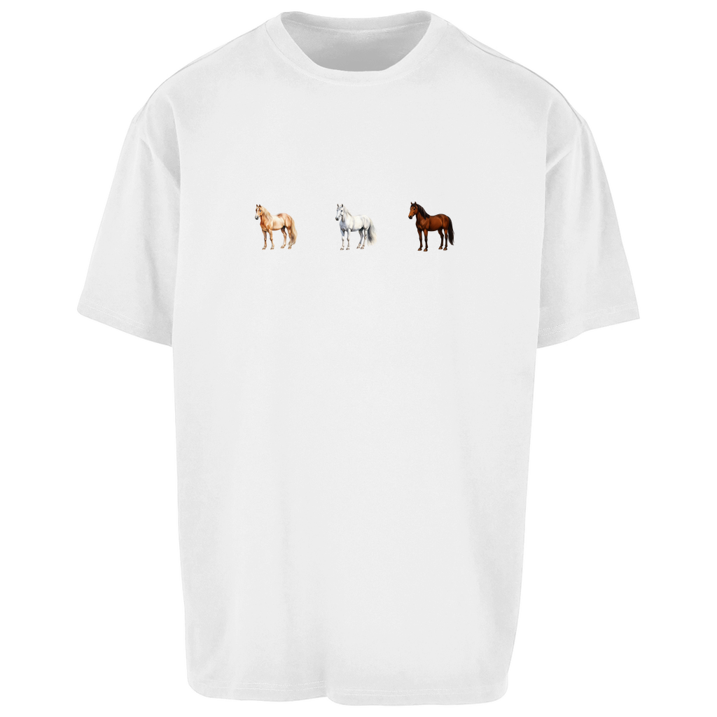 Pferde Trio - Oversize T-Shirt-Unisex