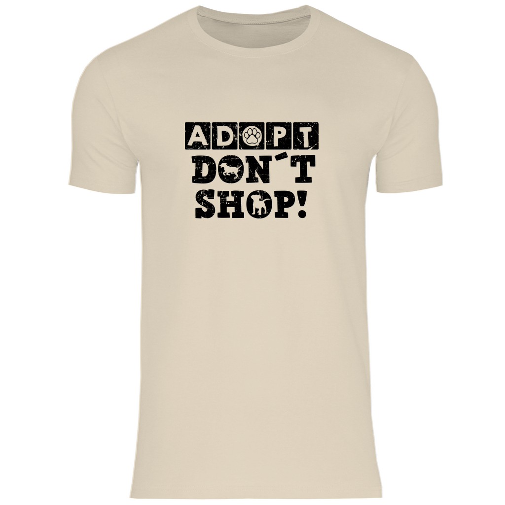 Adopt Don't Shop - T-Shirt für Herren
