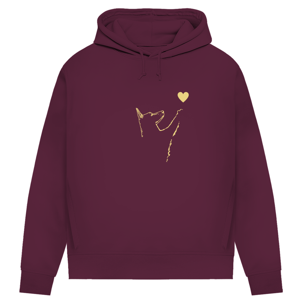 Liebe Hund - Bio-Hoodie für Damen