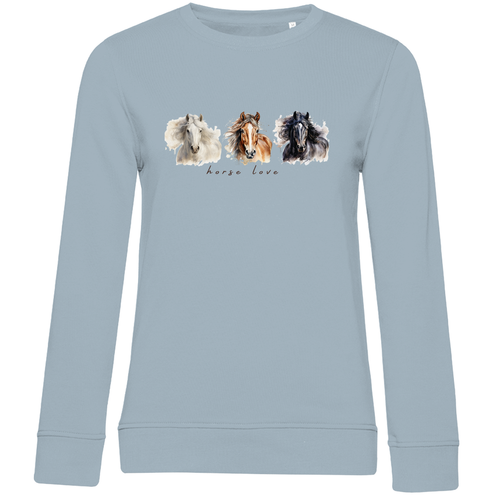 Horse Love - Bio-Sweatshirt für Damen