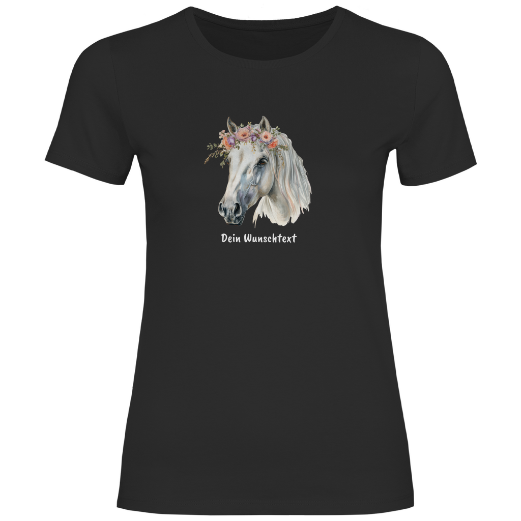 Pferdestolz - T-Shirt für Damen- Dein Wunschtext