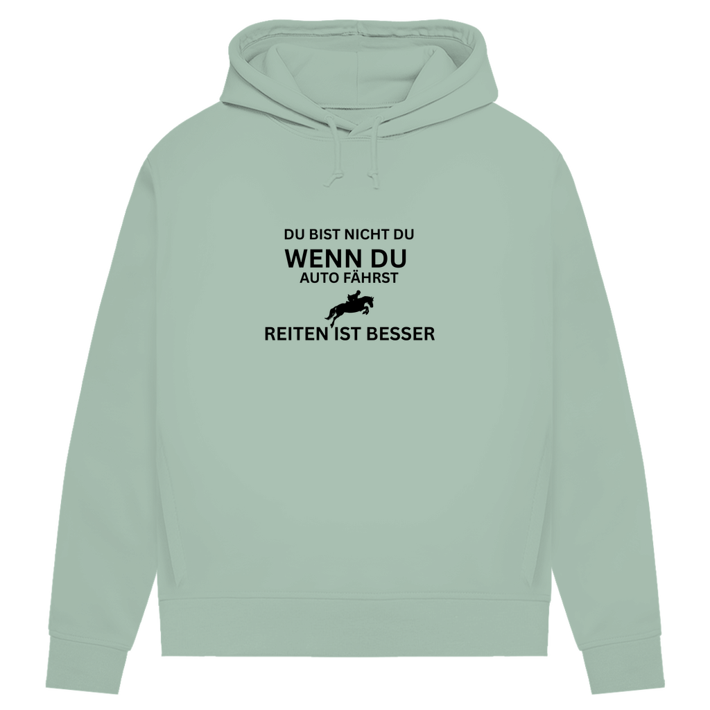 Reiten ist besser - Bio-Hoodie für Damen