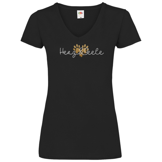 Herz und Seele - V-Shirt für Damen