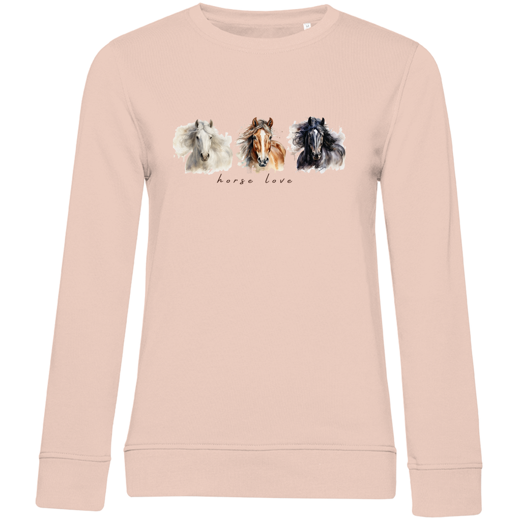 Horse Love - Bio-Sweatshirt für Damen