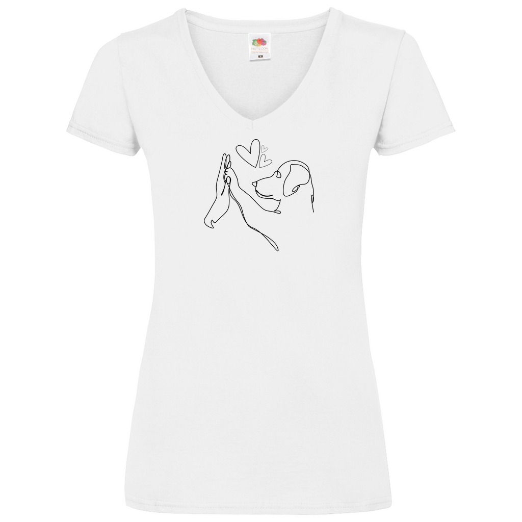 Wahre Liebe - V-Shirt für Damen