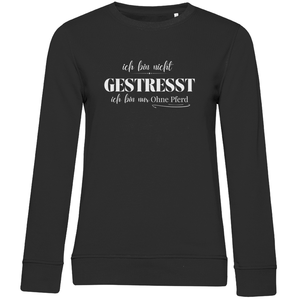Ohne Pferd - Bio-Sweatshirt für Damen